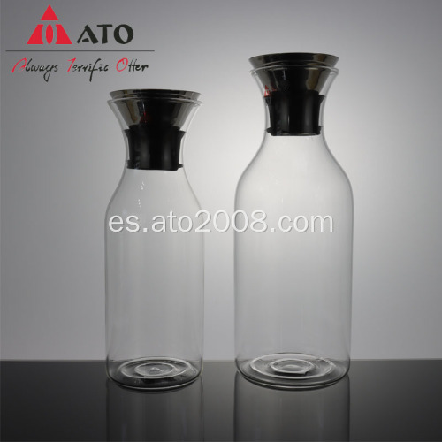 Jarra de vidrio de agua de agua de borosilicato resistente al calor de ATO